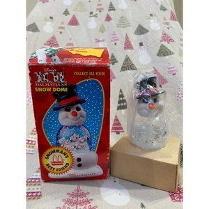 Vintage 1996 Disneys 101 Dalmatians Snowman Snow Globe McDonalds Christmas Tree